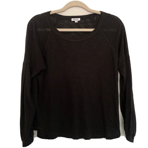 Splendid Tops - Splendid Womens Size XS Black Burnout Stretch Top Blouse